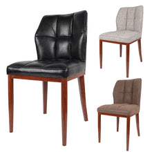 Load image into Gallery viewer, Stitched Faux Leather Upholstered Dining Side Chair (Set of 2)