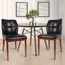 Load image into Gallery viewer, Stitched Faux Leather Upholstered Dining Side Chair (Set of 2)