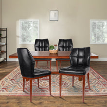 Load image into Gallery viewer, Stitched Faux Leather Upholstered Dining Side Chair (Set of 2)