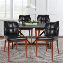 Load image into Gallery viewer, Stitched Faux Leather Upholstered Dining Side Chair (Set of 2)