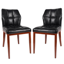 Load image into Gallery viewer, Stitched Faux Leather Upholstered Dining Side Chair (Set of 2)