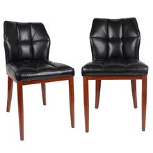 Load image into Gallery viewer, Stitched Faux Leather Upholstered Dining Side Chair (Set of 2)
