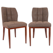 Load image into Gallery viewer, Stitched Faux Leather Upholstered Dining Side Chair (Set of 2)