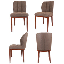 Load image into Gallery viewer, Stitched Faux Leather Upholstered Dining Side Chair (Set of 2)