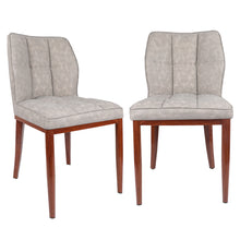 Load image into Gallery viewer, Stitched Faux Leather Upholstered Dining Side Chair (Set of 2)