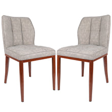 Load image into Gallery viewer, Stitched Faux Leather Upholstered Dining Side Chair (Set of 2)