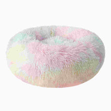 Load image into Gallery viewer, Round Plush Pet Bed for Dogs & Cats
