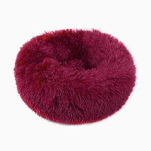 Load image into Gallery viewer, Round Plush Pet Bed for Dogs & Cats