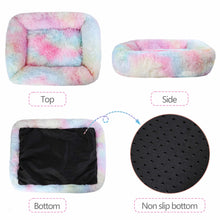 Load image into Gallery viewer, Rectangle Plush Pet Bed Dog Cat Puppy Crate Cushion Mat