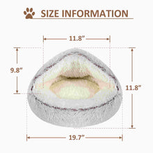 Load image into Gallery viewer, Plush Pet Cat Cave Bed Puppy Sleeping Kennel Nest