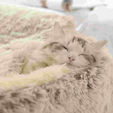 Load image into Gallery viewer, Plush Pet Cat Cave Bed Puppy Sleeping Kennel Nest