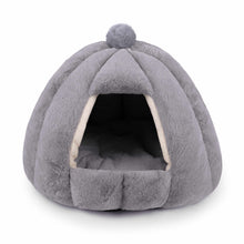 Load image into Gallery viewer, Cat Cave Bed Pet Enclosed House with Removable Cushion