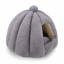Load image into Gallery viewer, Cat Cave Bed Pet Enclosed House with Removable Cushion