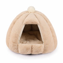 Load image into Gallery viewer, Cat Cave Bed Pet Enclosed House with Removable Cushion