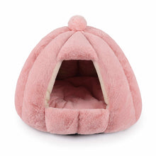 Load image into Gallery viewer, Cat Cave Bed Pet Enclosed House with Removable Cushion