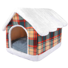 Load image into Gallery viewer, Pet Bed Cat Cave Cat Hut House Soft Washable Cushion