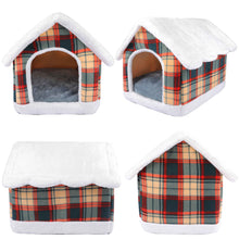 Load image into Gallery viewer, Pet Bed Cat Cave Cat Hut House Soft Washable Cushion