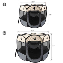 Load image into Gallery viewer, Portable Foldable Pet Playpen Dog Exercise Crate Kennel