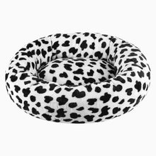 Load image into Gallery viewer, Round Dog Cat Pet Bed Crate Nest Milk Cow Print