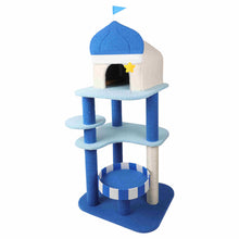 Load image into Gallery viewer, 53" Cat Tree Condo Scratcher Post Tower Blue