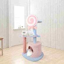 Load image into Gallery viewer, 38.6" Cat Tree Tower Kitten Furniture Condo Post Pink