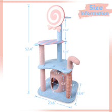 Load image into Gallery viewer, Cat Tree Tower Condo with Scratching Post Pink