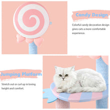 Load image into Gallery viewer, Cat Tree Tower Condo with Scratching Post Pink