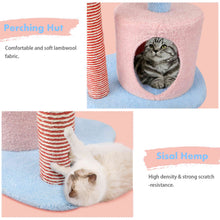 Load image into Gallery viewer, Cat Tree Tower Condo with Scratching Post Pink