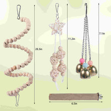 Load image into Gallery viewer, 7Pcs Pet Bird Toys Cage Swing Coconut Shell Nest