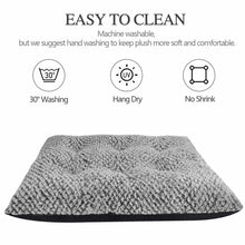 Load image into Gallery viewer, Plush Dog Bed Crate Pad Mat Pet Bed Machine Washable