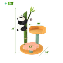 Load image into Gallery viewer, 26" Cat Activity Tree Scratching Post Tower
