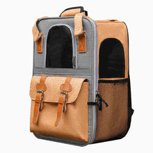 Load image into Gallery viewer, Pet Travel Carrier Backpack Cat Dog Foldable Back Bag