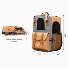 Load image into Gallery viewer, Pet Travel Carrier Backpack Cat Dog Foldable Back Bag