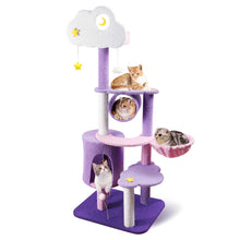 Load image into Gallery viewer, 59" Cat Tree & Condo Scratching Post Tower