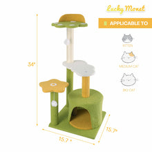 Load image into Gallery viewer, 34" Cat Tree Tower Scratching Post Condo