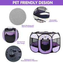 Load image into Gallery viewer, Portable Pet Playpen Exercise Pen Folding Crate