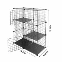Load image into Gallery viewer, DIY Cat Cage Metal Wire Cat Kennel Playpen