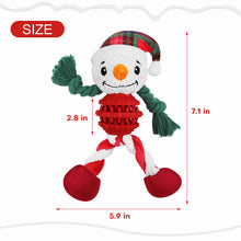 Load image into Gallery viewer, Xmas Squeaky Dog Chew Toys for Small Medium Dogs
