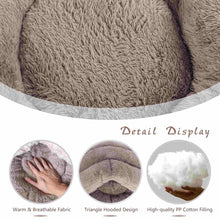 Load image into Gallery viewer, Cat Bed Cave Hooded Puppy Bed