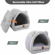 Load image into Gallery viewer, Pet Cave Bed Sleeping House Tent Kennel