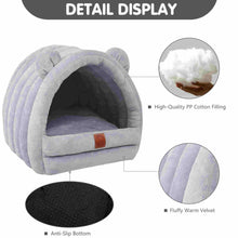 Load image into Gallery viewer, Pet Cave Bed Sleeping House Tent Kennel