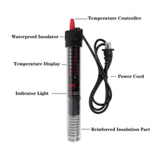 Load image into Gallery viewer, 25-300W Aquarium Heater Fish Tank Heater with Cover Guard