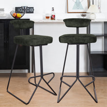 Load image into Gallery viewer, Velvet Bar Stools Minimalist Style