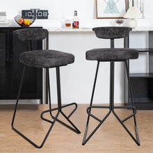 Load image into Gallery viewer, Velvet Bar Stools Minimalist Style