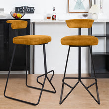 Load image into Gallery viewer, Velvet Bar Stools Minimalist Style