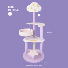 Load image into Gallery viewer, 49" Cat Tree Tower Condo Scratch Post Kitty Furniture