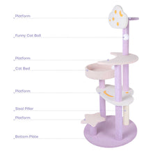 Load image into Gallery viewer, 49" Cat Tree Tower Condo Scratch Post Kitty Furniture