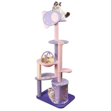 Load image into Gallery viewer, 58&quot; Cat Tree Condo Tower Kitty Large Activity Center
